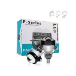 2 lentilles de projecteurs bi - led 12v 45w 3 pouces 6500lm conversion de phares feux de route feux de ...