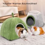 2 lits pour cochon dinde pour petit animal cachette accessoires lavables pour cage de cochon dinde pour ...