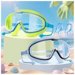 2 lunettes natation enfants 3 - 12 ans anti - bu�e uv avec prot�ge - nez bouchons