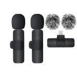 2 micro cravate sans fil pour iphone ?micro lavalier  clipser avec rduction de bruit ?son clair hd ...
