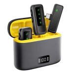 2 micro cravate sans fil recharg�able pour android appareil type c connexion automatique et r�duction ...