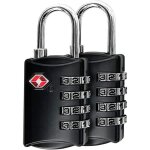 2 noire cadenas tsa avec code  4 chiffres