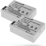 (2 pack canon lp - e8 (7. 4v / 2000mah) remplacement batterie pack pour canon eos 700d 550d 600d 650d ...
