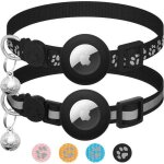 2 pack collier chat avec accessoire compatible avec airtag appleréfléchissant gps chat avec anti étranglement ... 2 pack collier chat avec accessoire compatible avec airtag appleréfléchissant gps chat avec anti étranglement ...