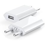(2 pack) usb mural chargeur secteur 5v 1a adaptateur universel prise compatible avec i phone xs max xr ...