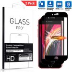 [2 pack] verre tremp iphone se (2020) 4. 7 - protecteur dcran en full film de protection