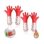 2 paires gants menage rutilisablesgants vaisselle impermable gant menage avec doublure thermique gant ...