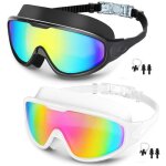 2 paires de lunettes de natation anti - bue et protection uv tanches champ de vision large de 180 ...