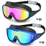 2 paires de lunettes de natation anti - bue et protection uv tanches champ de vision large de 180 ...