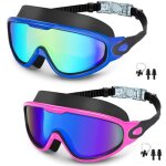 2 paires de lunettes de natation anti - bue et protection uv tanches champ de vision large de 180 ...