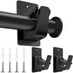 2 paires support tringle rideaux auto sans percage r�glables supports de tringle � rideaux convient � ...