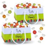 2 paniers garnis de 25 lindor : blanc pistache caramel lait orange et double chocolat a offrir ou pour ...