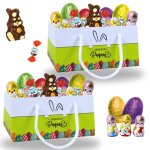2 paniers garnis dun assortiment 30 chocolats de p�ques: petits poussins ?ufs et moulages id�al pour ...