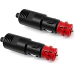 2 pcs 12v / 24v prise allume - cigare fiche universelle avec fusible 8aallume - cigare connecteur de ... 2 pcs 12v / 24v prise allume - cigare fiche universelle avec fusible 8aallume - cigare connecteur de ...
