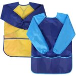 2 pcs blouse peinture enfant impermable tablier de peinture enfant avec 3 poches pour peinture cuisine ...