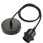 2 pcs douille ampoule e27 douille lampe vintage avec cable de 100cm et bague de fixation douille luminaire ...