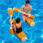 2 pcs ensemble flottant gonflable jouets enfants adultes pool party jeux de sports nautiques connectez ...
