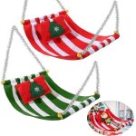 2 pcs hamac elf de noel accessoires lutin farceur de noel hamacs elfe nol en vert et rouge pour ornement ...