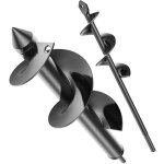 2 pcs m�che jardin tari�re � 80�300mm + �40�220mm foret de jardin en spirale pour faire trou planter ...