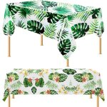 2 pcs nappes hawaennes en plastique impermables et rsistantes lhuile 137x274 cm couleurs multiples largeight ...