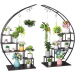 2 pcs porte plante intrieur en fer forg tagre plantes support pot de fleurs en mtal pour balcon ...