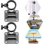 2 pcs support de parasol pour balcon porte - parapluie de bo�te de p�che en alliage daluminium fixation ...