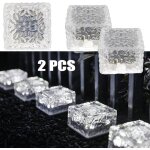 2 pices 4 led solaire solaire lumire extrieure brique de glace lumire lumire solaire tanche spot ...