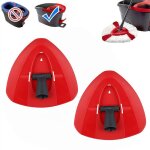 2 pi�ces - accessoire de rechange pour balai rotatif rouge - pour balai rotatif o - cedar - plastique ...