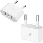 2 pices adaptateur prise usa vers france fiche dadaptation deutschland stecker pour voyage us vers eu ...
