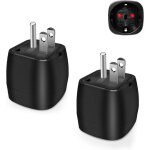 2 pi�ces adaptateur prise usa voyage accessoires fr 2 broches vers us 3 broches canada mexique tha�lande ...