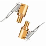 2 pice adaptateur de valve de pneu de voiture 8 mm pompe de embout laiton gonflage valve clip pince ...