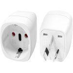 2 pi�ces adaptateur de voyage france vers australie / chine adaptateur voyage pour australie chinoise ...