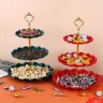 2 pièces assiettes à dessert mini gâteaux présentoir à fruits et bonbons 2 pièces assiettes à dessert mini gâteaux présentoir à fruits et bonbons