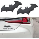 2 pi�ces autocollant moto stickers 3d m�talliques acier inoxydable chauve - souris batman pour voiture ...