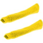 2 pices badminton tennis raquette poigne grip tape serviette wrap over grip cover jaune