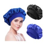 2 pieces bonnet satin cheveux nuit bonnet en soie pour femme bonnet en satin � bande lastique douce bonnet ...