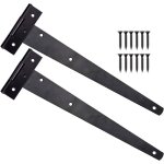 2 pi�ces charni�res de portes noire 12 pouces charni�res en t charni�re en t robuste avec 12 vis charni�res ...