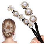 2 pièces chignon magique bandeau coiffure donut bun maker pince à cheveux en tissu accessoire chignon ... 2 pièces chignon magique bandeau coiffure donut bun maker pince à cheveux en tissu accessoire chignon ...