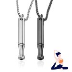 20 pi�ces collier de respiration pour arr�ter pour arr�ter de fumer cha�ne sifflet anti stress respirant ...