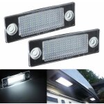 2 pices clairage de plaque dimmatriculation led pour vw volkswagen volkswagen b5. 5 b6 caddy mk3 golf ...