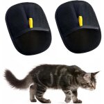 2 pi�ces gant poil chat double face brosse poils animaux utilis�s pour le nettoyage l�pilation et la ...