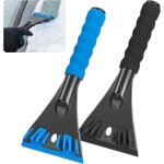 2 pi�ces grattoir pare brise voiture 2 en 1 raclette voiture givre avec poign�e antid�rapante grattoir ...