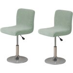 2 pi�ce housse de tabouret de bar imperm�able amovible et lavable avec dossier pour cuisine f�te salle ...