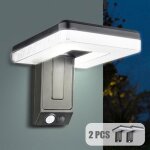 2 pices lampe solaire applique murale tanche ip45 3 modes angle 180 avec dtecteur de mouvement pour ...