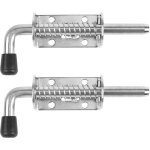 2 pièces loquet ressort robuste inox 10 x 128mm boulons à ressort en acier inoxydable barrel bolt pour ... 2 pièces loquet ressort robuste inox 10 x 128mm boulons à ressort en acier inoxydable barrel bolt pour ...