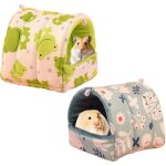 2 pi�ces maison pour cochon in lit lapin peluche petits animaux couchages hiver interieur pour animaux ...