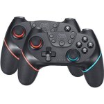 2 pieces manette jeux video sans fil pour nintendo switch bluetooth manette switch pro avec batterie ...