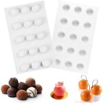 2 pièces moule demi sphere silicone 15 cavités moule demi sphere blanc moule sphere silicone moule silicone ... 2 pièces moule demi sphere silicone 15 cavités moule demi sphere blanc moule sphere silicone moule silicone ...