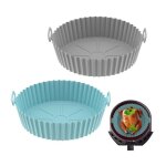 2 pièces moule silicone air fryer 20cm accessoire panier de à air pour philips ninja foodi max cosori ... 2 pièces moule silicone air fryer 20cm accessoire panier de à air pour philips ninja foodi max cosori ...
