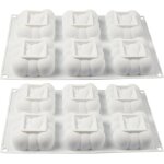 2 pices nuage moule mini cake moule gateau silicone nuage 3d moule 6 trous forme de cloud pour muffins ...
